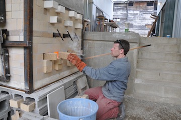 Arnfiield - Firing kiln at Watershed, 2011