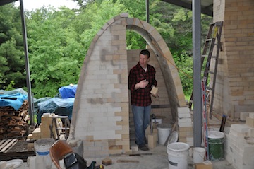Arnfield - building kiln at Watershed, 2011